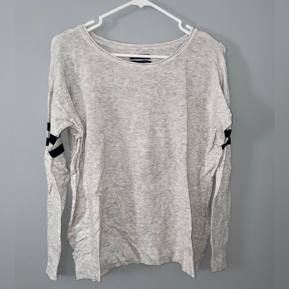 American Eagle Sweater with Striped Arms